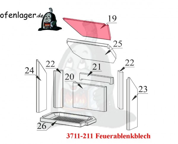 3711-211 Feuerablenkblech