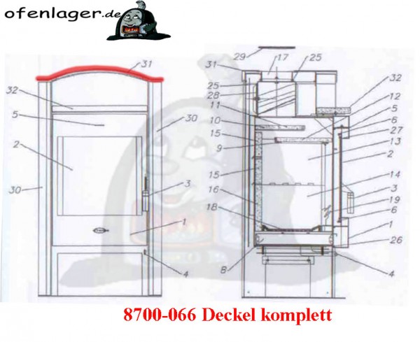 8700-066 Deckel komplett