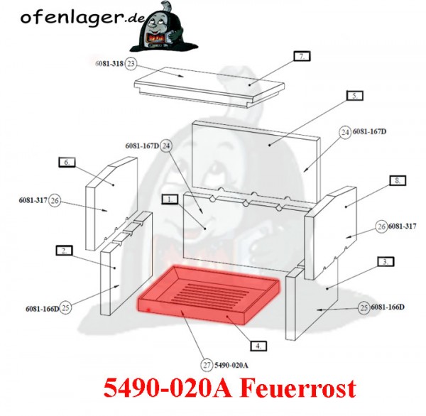 5490-020A Feuerrost