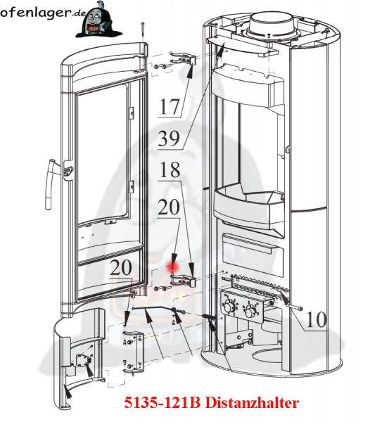 5135-121B Distanzhalter/ 1Stück