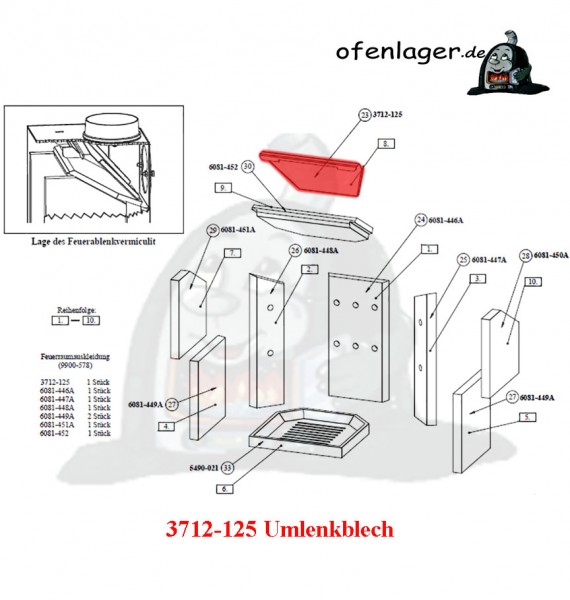 3712-125 Umlenkblech