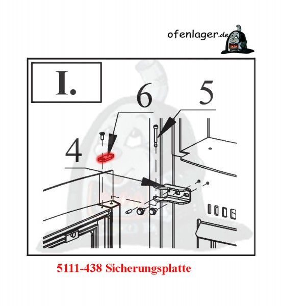 5111-438 Sicherungsplatte