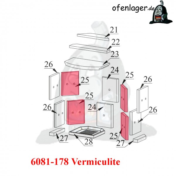 6081-178 Vermiculite / 1 Stück