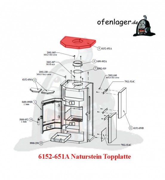 6152-651A Naturstein