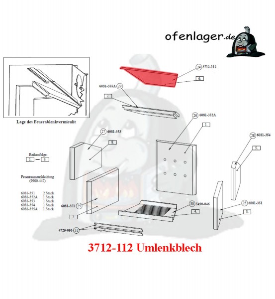 3712-112 Umlenkblech