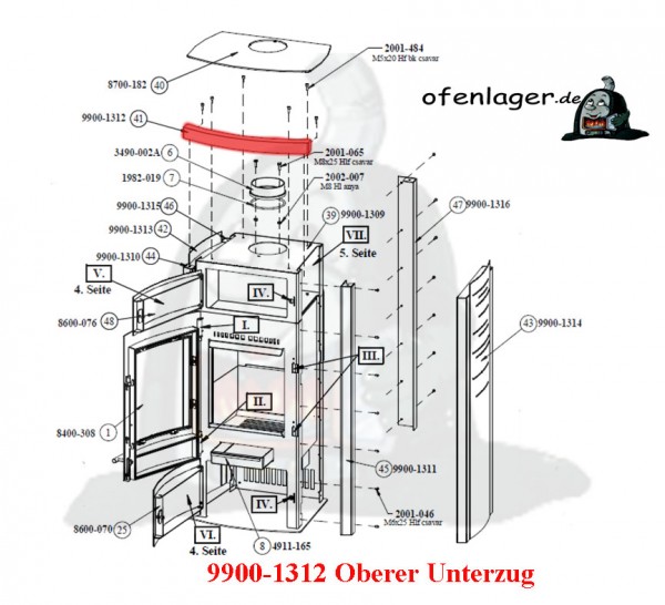 9900-1312 Obere unterzug