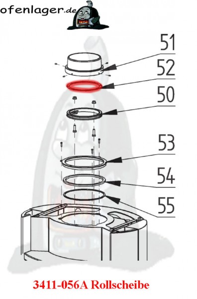 3411-056A Rollscheibe