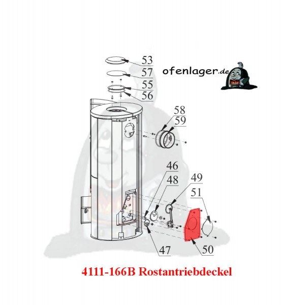 4111-166B Rostantriebdeckel