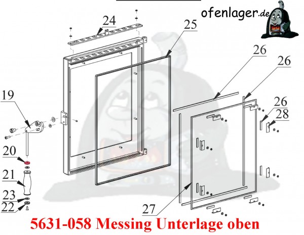 5631-058 Messing Unterlage oben