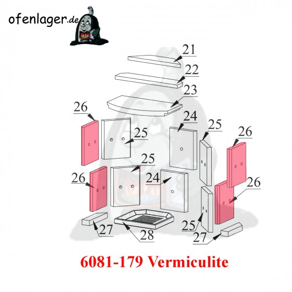 6081-179 Vermiculite / 1 Stück