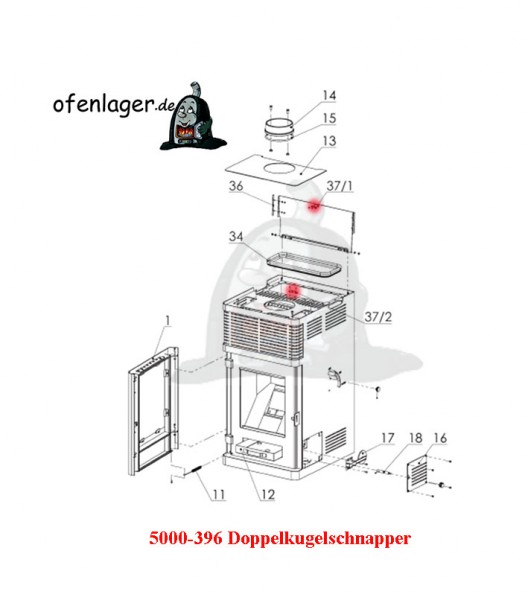 5000-396 Doppelkugelschnapper