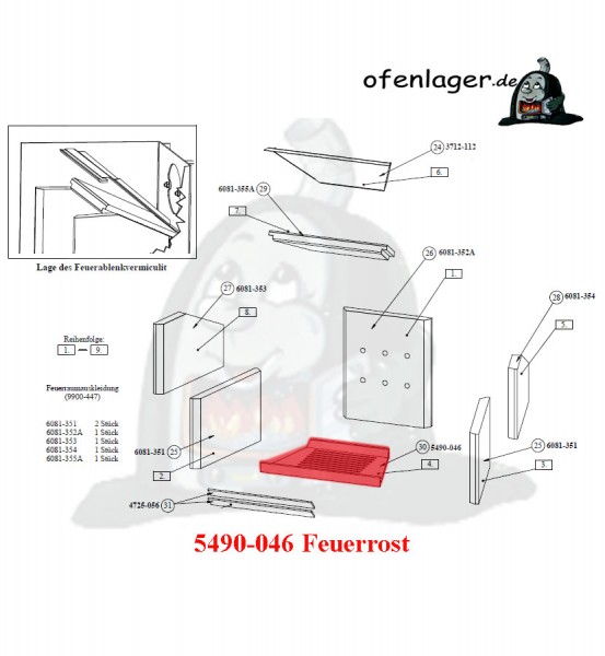 5490-046 Feuerrost