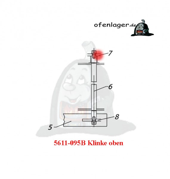 5611-095B Klinke oben