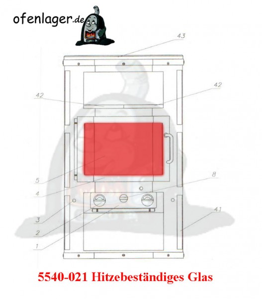 5540-021 Hitzebeständiges Glas