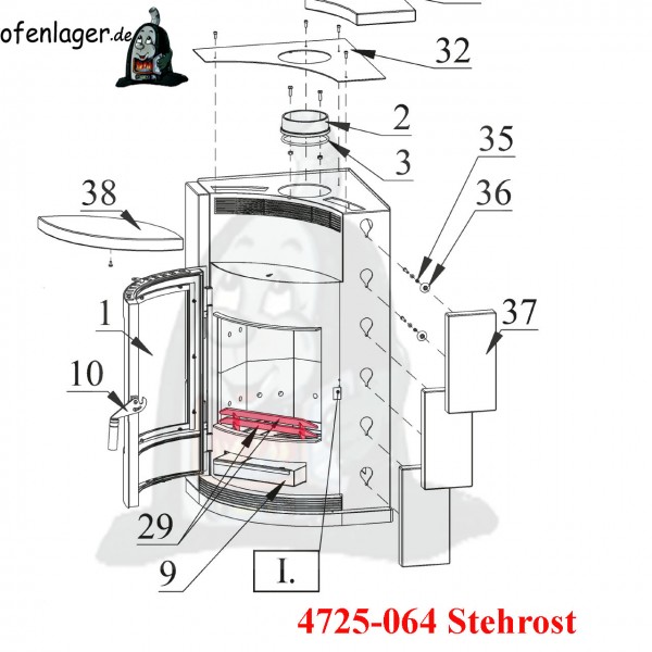 4725-064 Stehrost 1 Stück