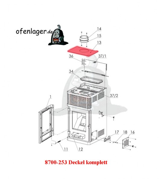 8700-253 Deckel komplett