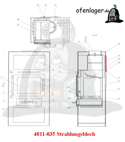 4811-035 Strahlungsblech