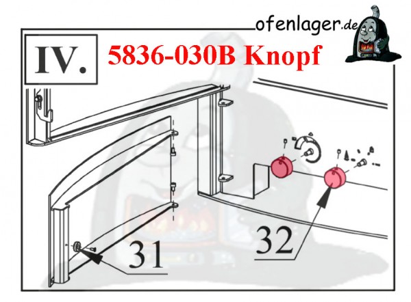 5836-030B Knopf