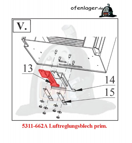 5311-662A Luftregelungsblech Prim.