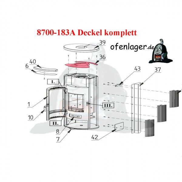 8700-183A Deckel komplett