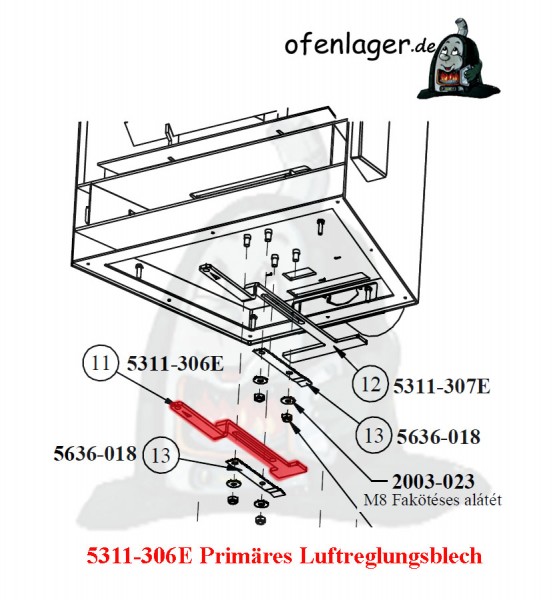 5311-306E Primäres Luftreglungsblech