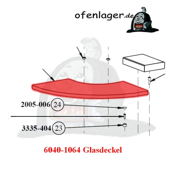 6040-1064 Glasdeckel