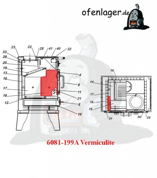 6081-199A Vermiculite / 1 Stück