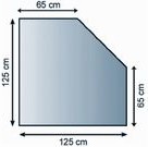 Bodenplatte Diamant 0,8x125x125 cm