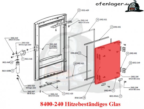 5540-240 Hitzebeständiges Glas