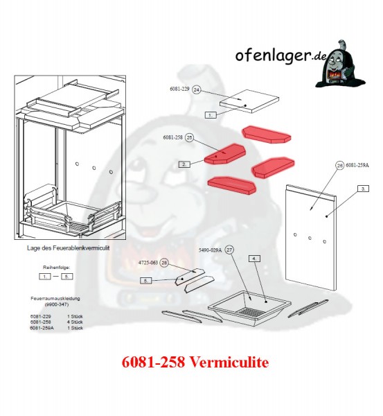 6081-258 Vermiculite / 1Stück