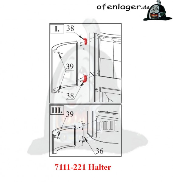 7111-221 Halter / 1 Stück