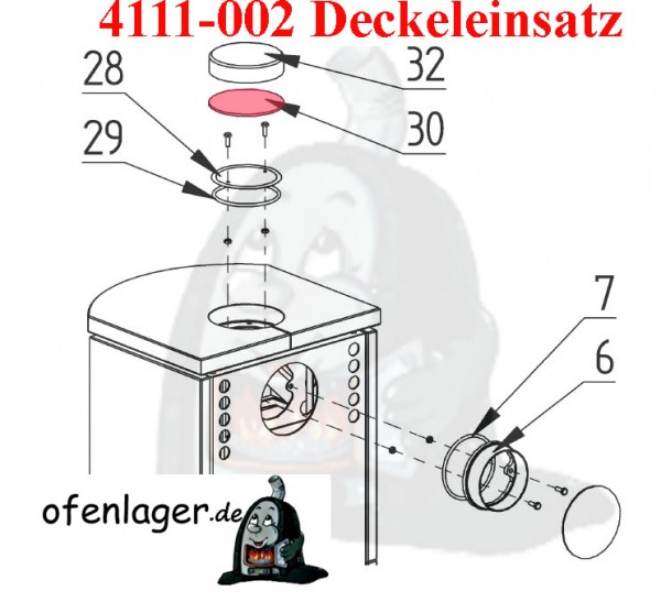 4111-002 Deckeleinsatz