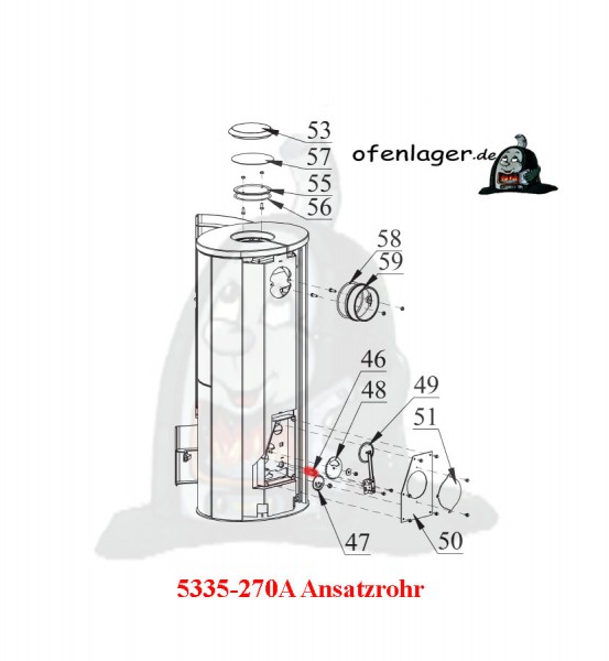 5335-270A Ansatzrohr