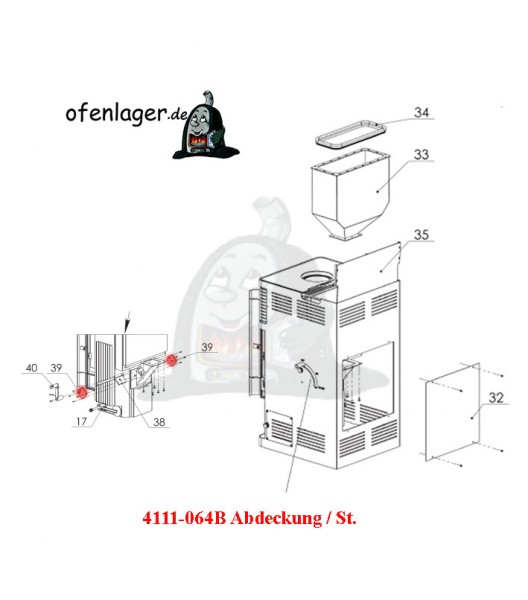 4111-064B Abdeckung / 1 Stück