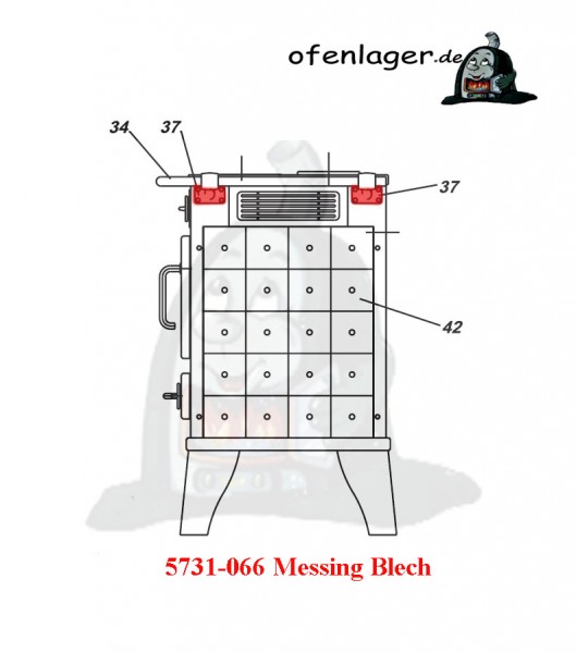 5731-066 Messing Blech / 1 Stück