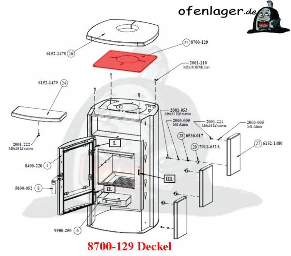 8700-129 Deckel