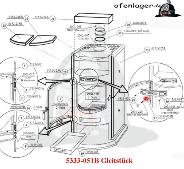 5333-051B Gleitstück