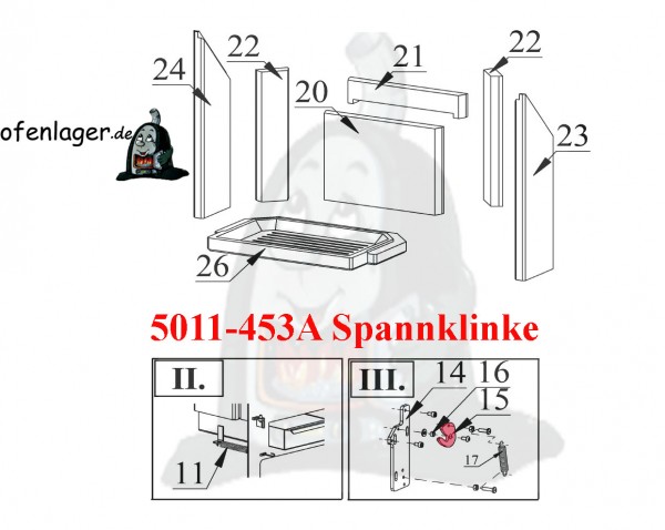 5011-453A Spannklinke