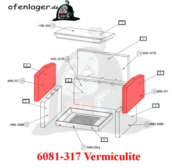 6081-317 Vermiculite / 1 Stück