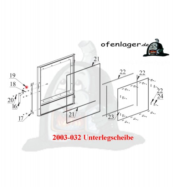 2003-032 Unterlegscheibe (4 Stück)