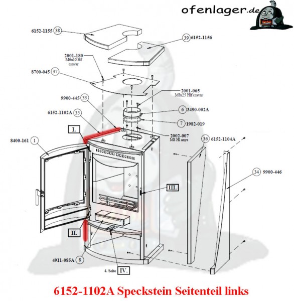 6152-1102A Speckstein