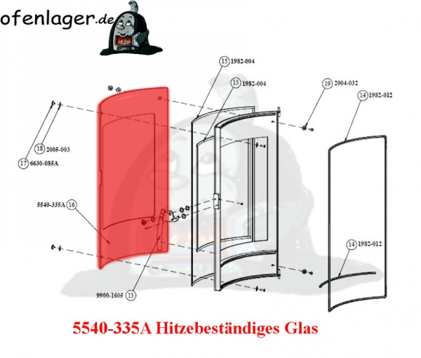 5540-335A Hitzebeständiges Glas