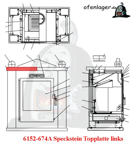 6152-674A Specksteindeckel links