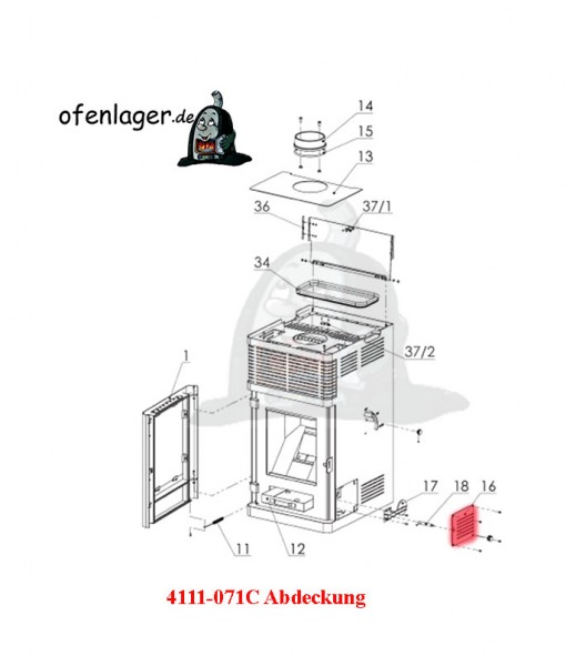 4111-071C Abdeckung