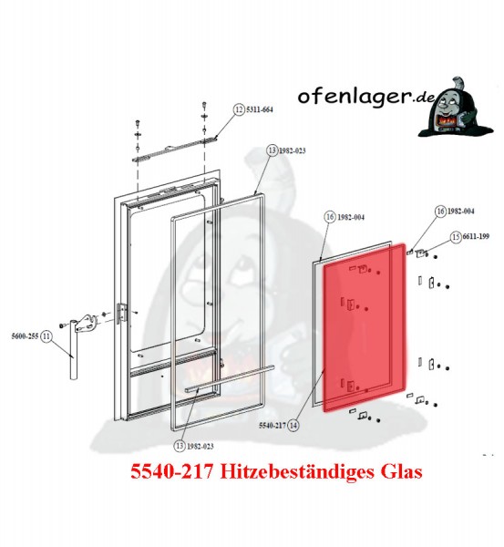 5540-217 Hitzebeständiges Glas