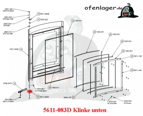 5611-083D Klinke unten