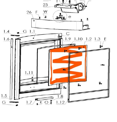 5540-408A hitzebeständiges Glas