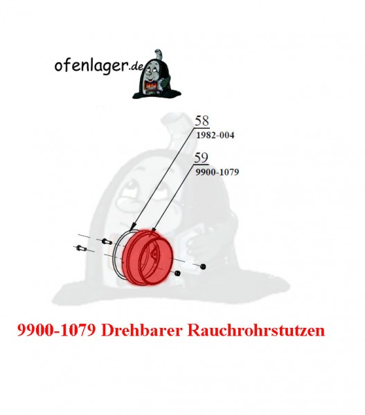 9900-1079 Drehbarer Rauchrohrstutzen