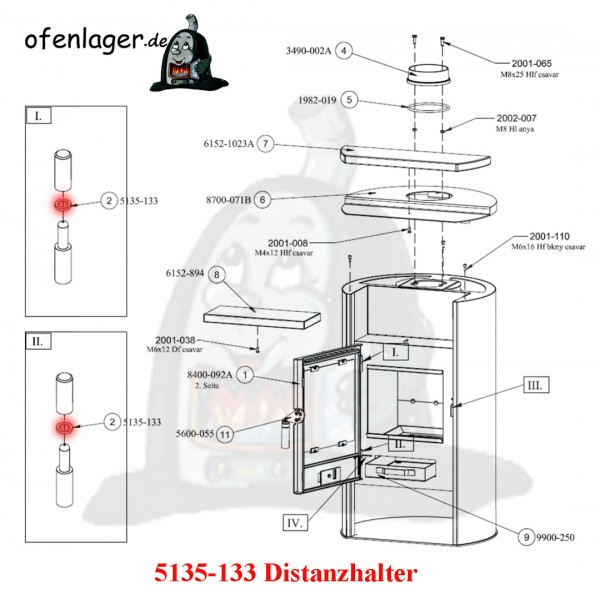 5135-133 Distanzhalter