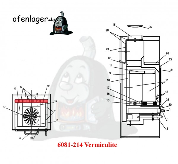 6081-214 Vermiculite / 1Stück